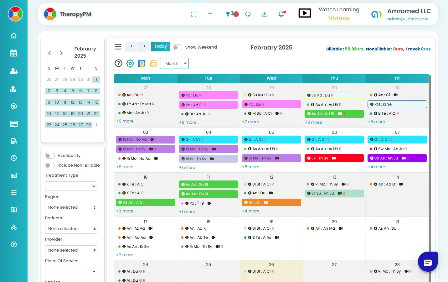 calendar view