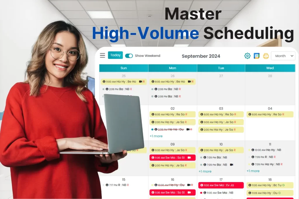 Illustrated Image for High-Volume Scheduling Tips for Therapists