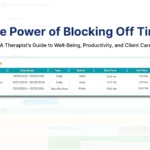 Block off time illustrated image