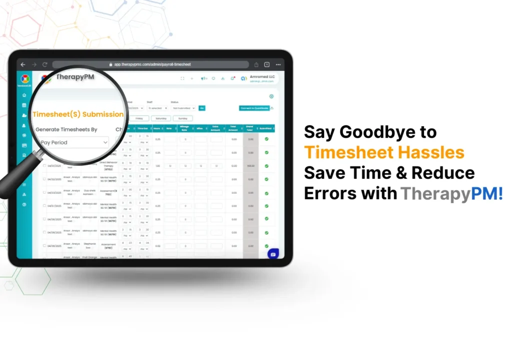 TherapyPM Timesheet image