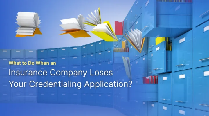 Lost credentialing application illustrated image
