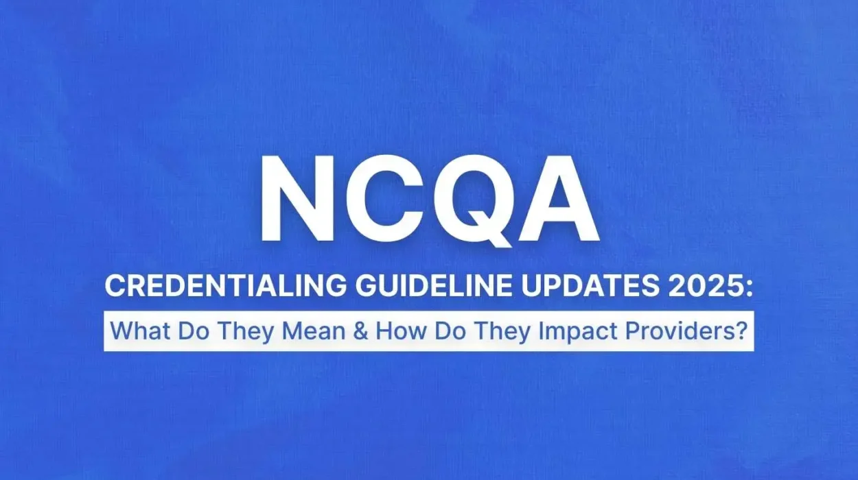 NCQA Credentialing guideline image