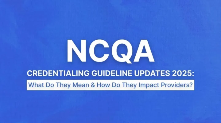 NCQA Credentialing guideline image