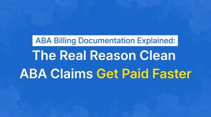 ABA Billing Documentation Explained: The Real Reason Clean ABA Claims Get Paid Faster