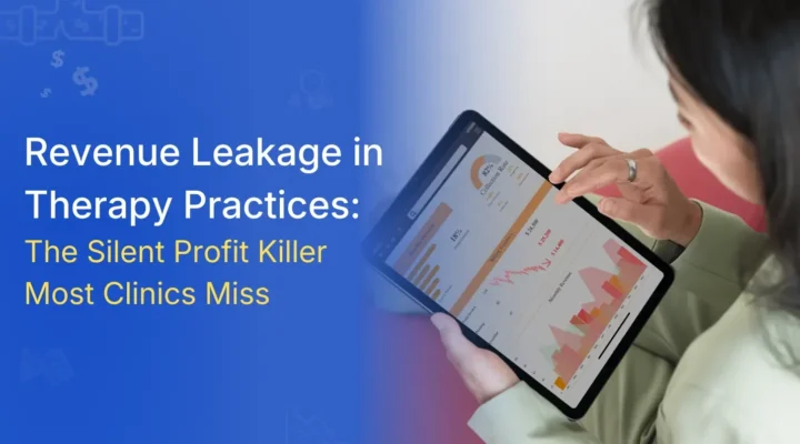 Discover how revenue leakage in therapy practices occurs through billing issues, unworked denials, and workflow gaps and how clinics can prevent hidden revenue loss.