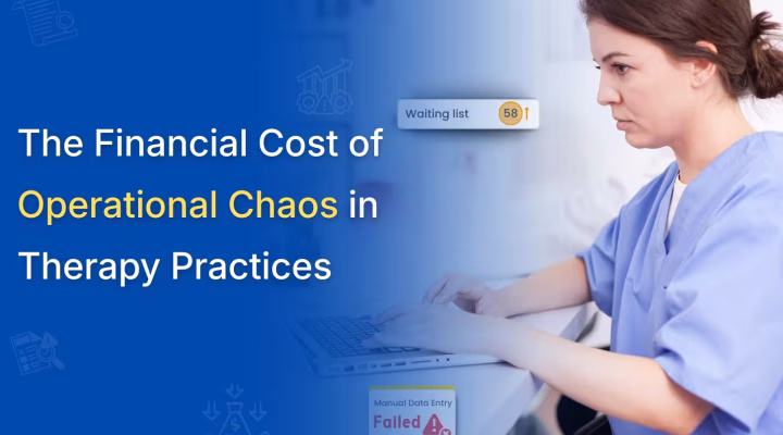 therapy practice administrative burden costs illustrated image